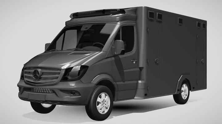 Mercedes Benz Sprinter Ambulance 2019 3D Model