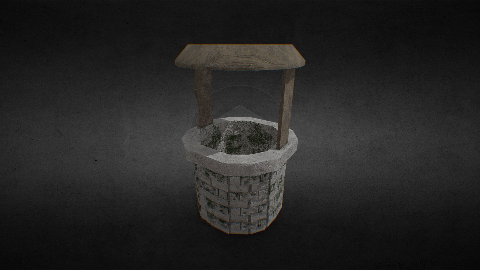 Mossy Brick Well W/Roof - 3D model by Michael (@SgtBlitz) [e558edc ...