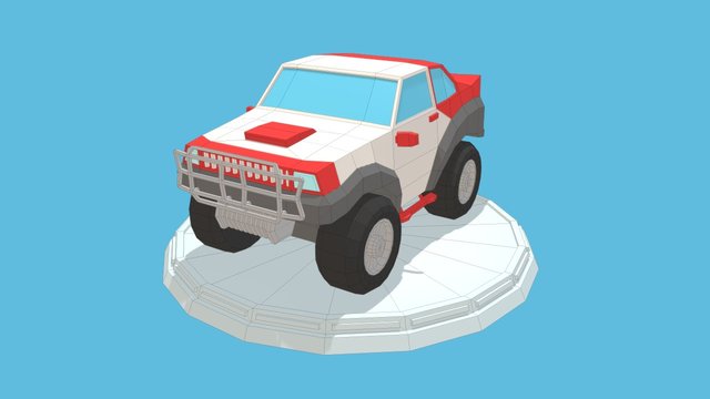 Racing Jeep 3D Model