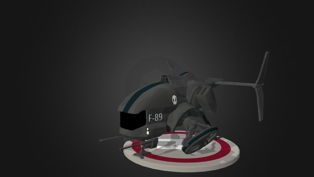 F-89 Aircraft 3D Model