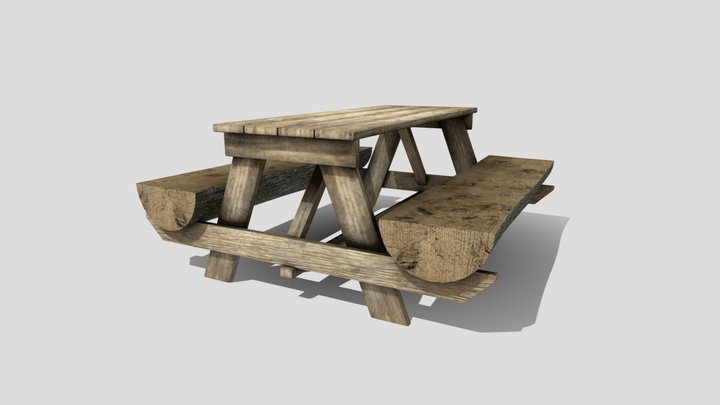 outdoor table_01 3D Model