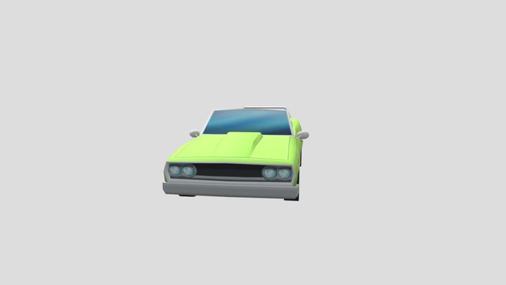 Microphone's 70's sports car 3D Model