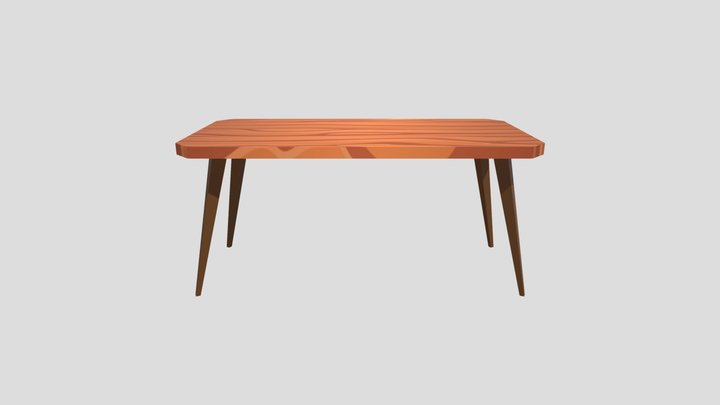 Wooden table 3D Model