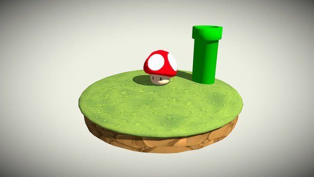 Super Mario Mushroom 3D Model