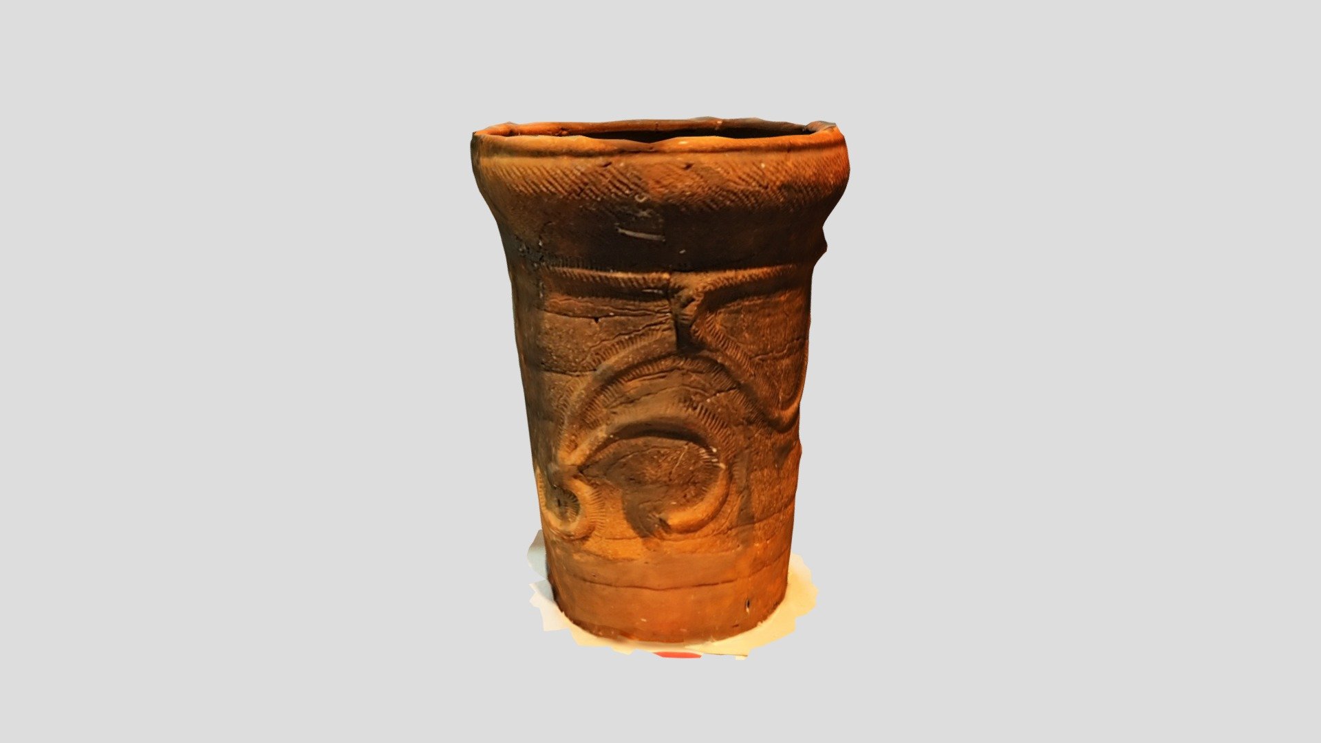 縄文中期前半抽象文深鉢形土器（茅野市辻屋遺跡）C　観察記録3Dモデル