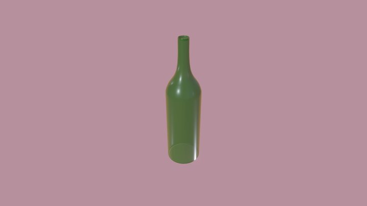 Garrafa de vinho 3D Model