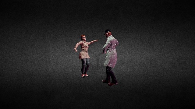 Michel And Sharo Dancing 3D Model