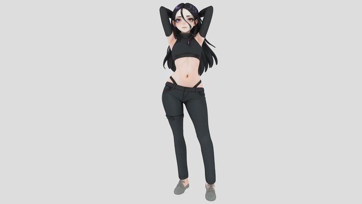 Stylized Anime Girl – Modèle 3D gratuit STL