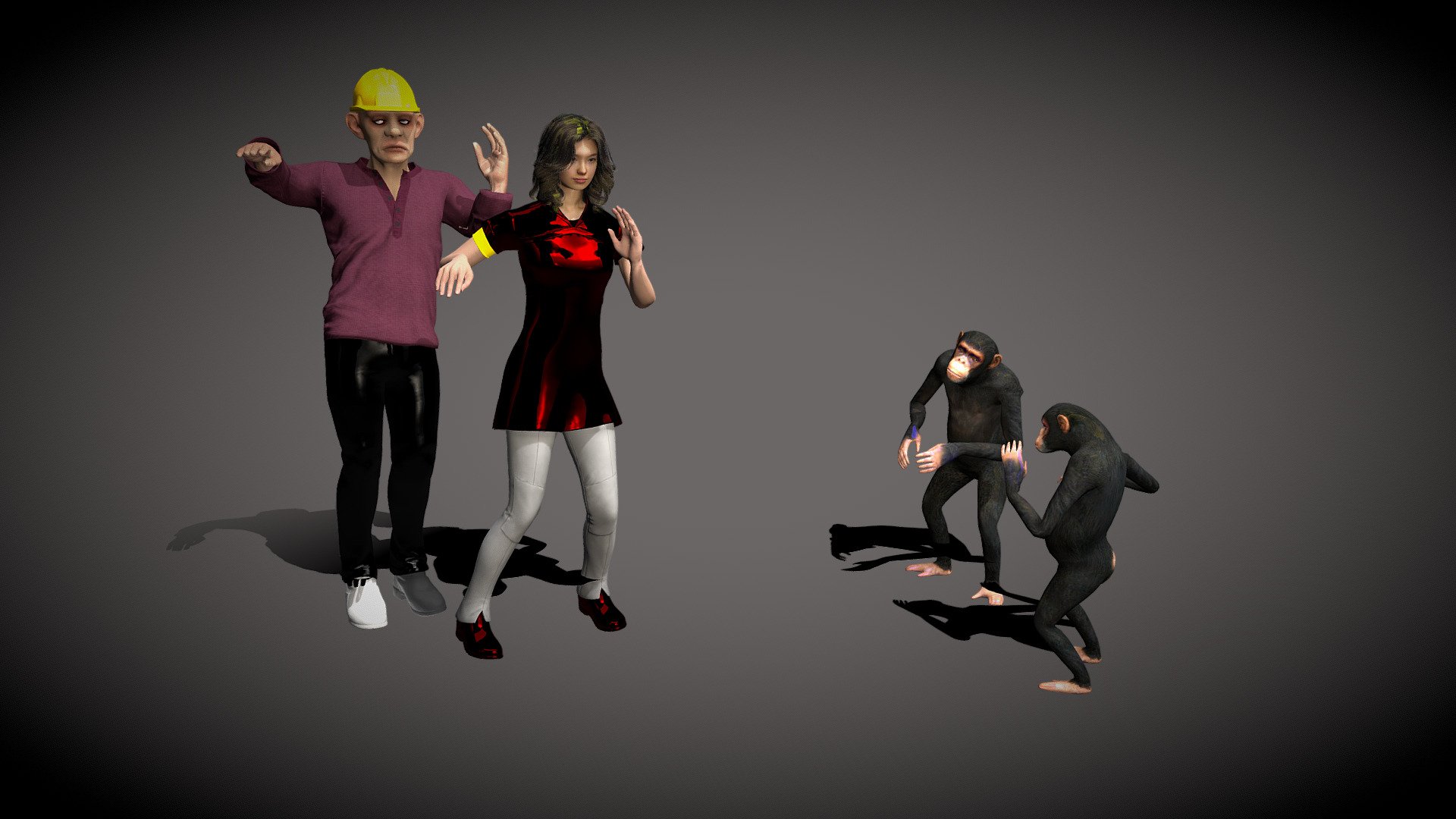 Rumba on the dance floor - Download Free 3D model by Sakado ...