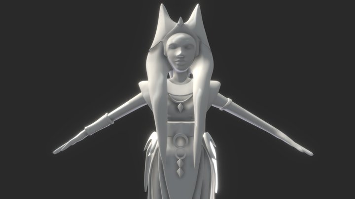 Ancient Egypian Ahsoka 3D Model
