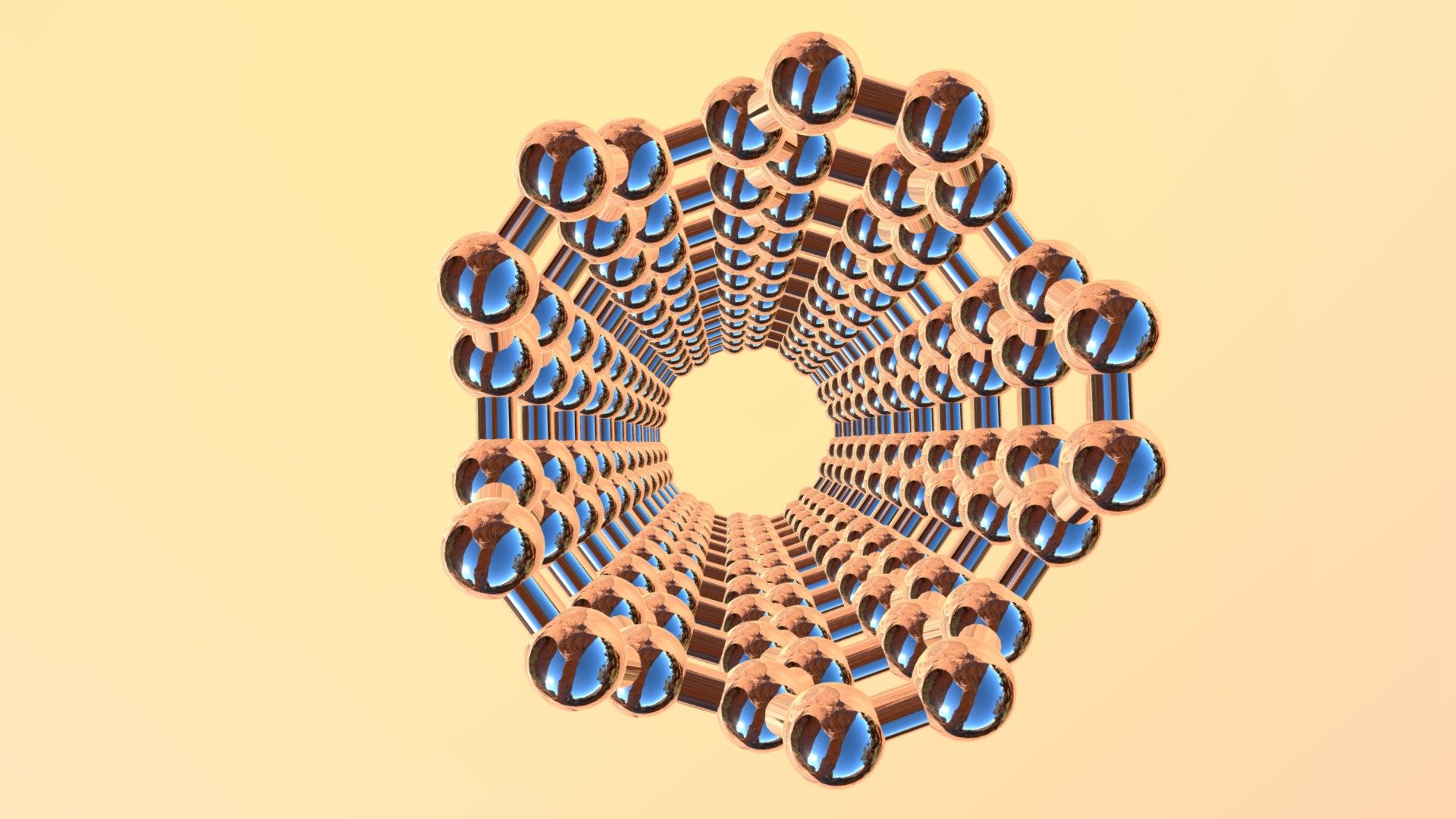 Armchair Carbon Nanotube Download Free 3D model by NanoModels