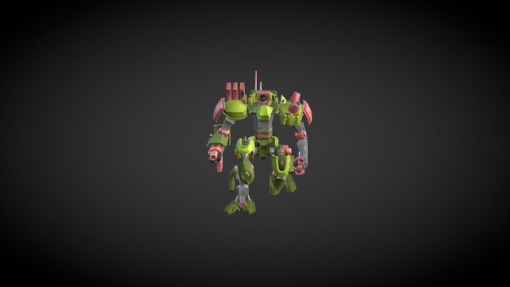 Robot animation for a game 3D Model