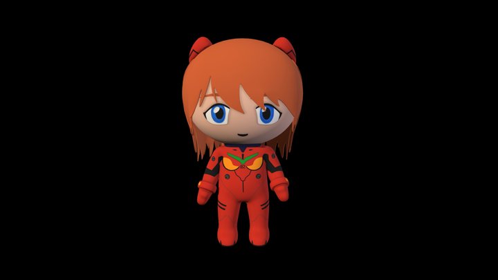 Asuka Soryu plush 3D Model