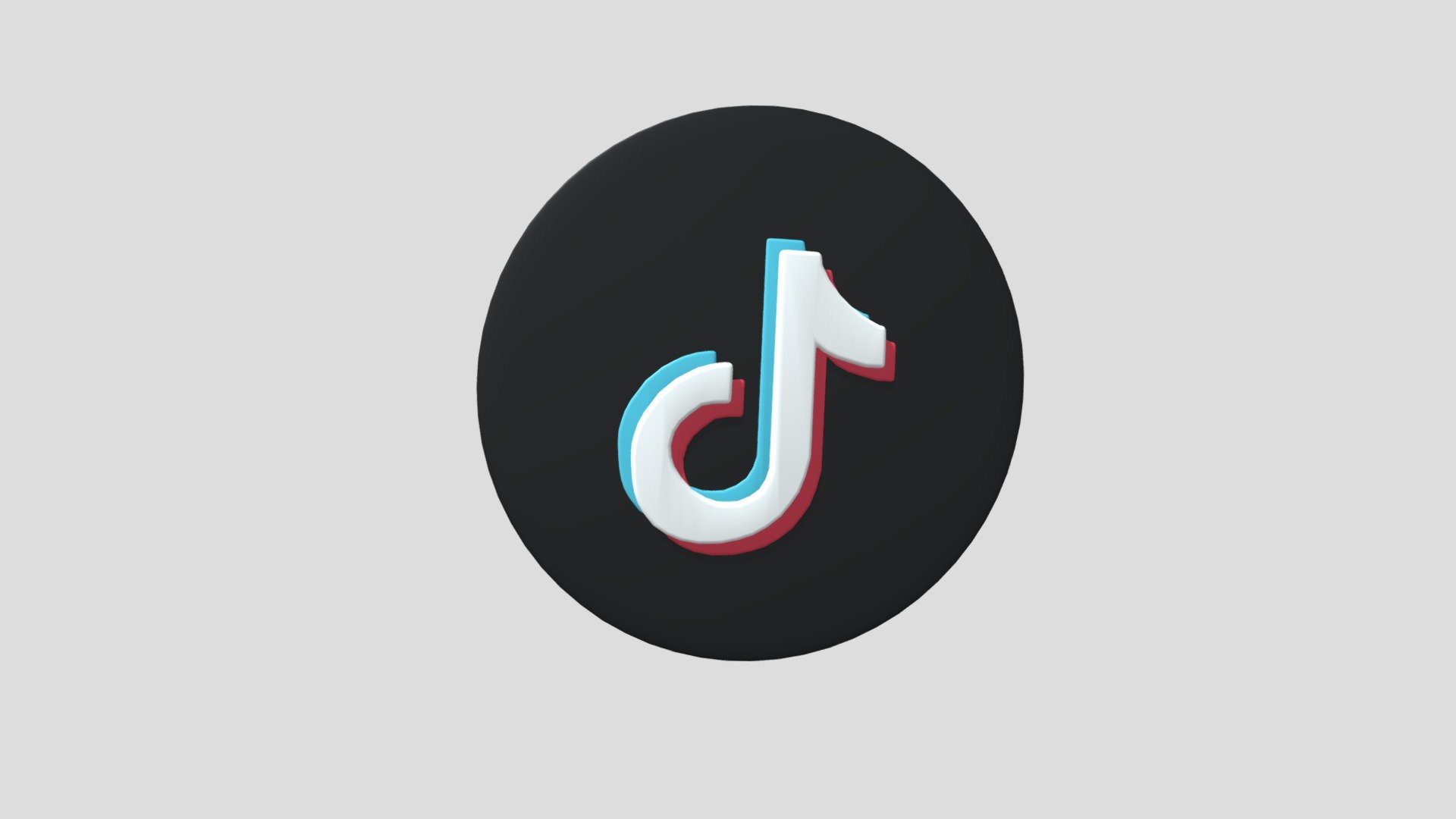 TikTok 3D-logo - Download Free 3D model by AlbertVictory ...