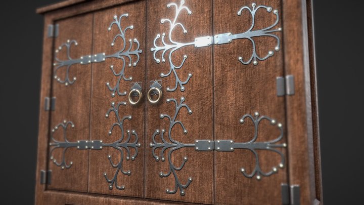 Medieval Cupboard 3D Model
