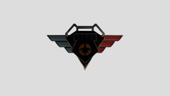 TFPD Badge 3D Model