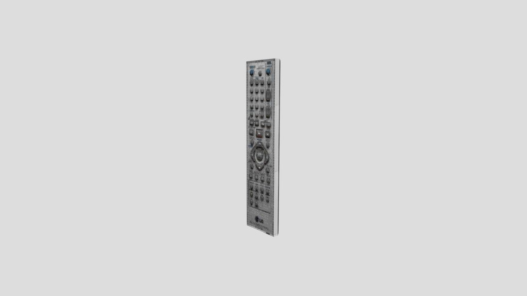 TV remote controller low poly psx