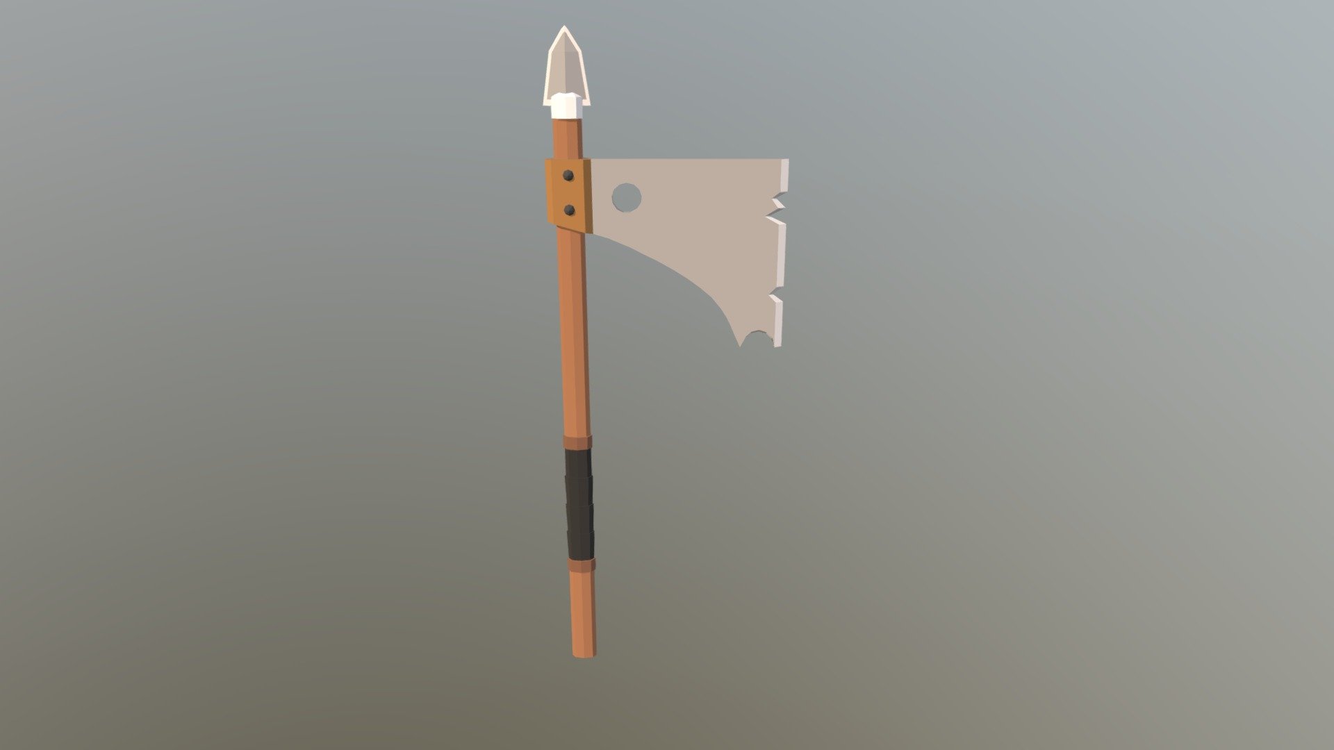 Low-Polly Battle-Axe