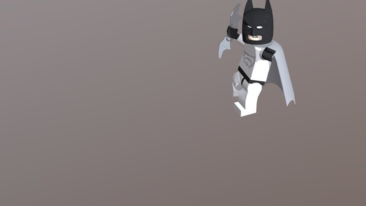 Batman Action Pose 3D Model