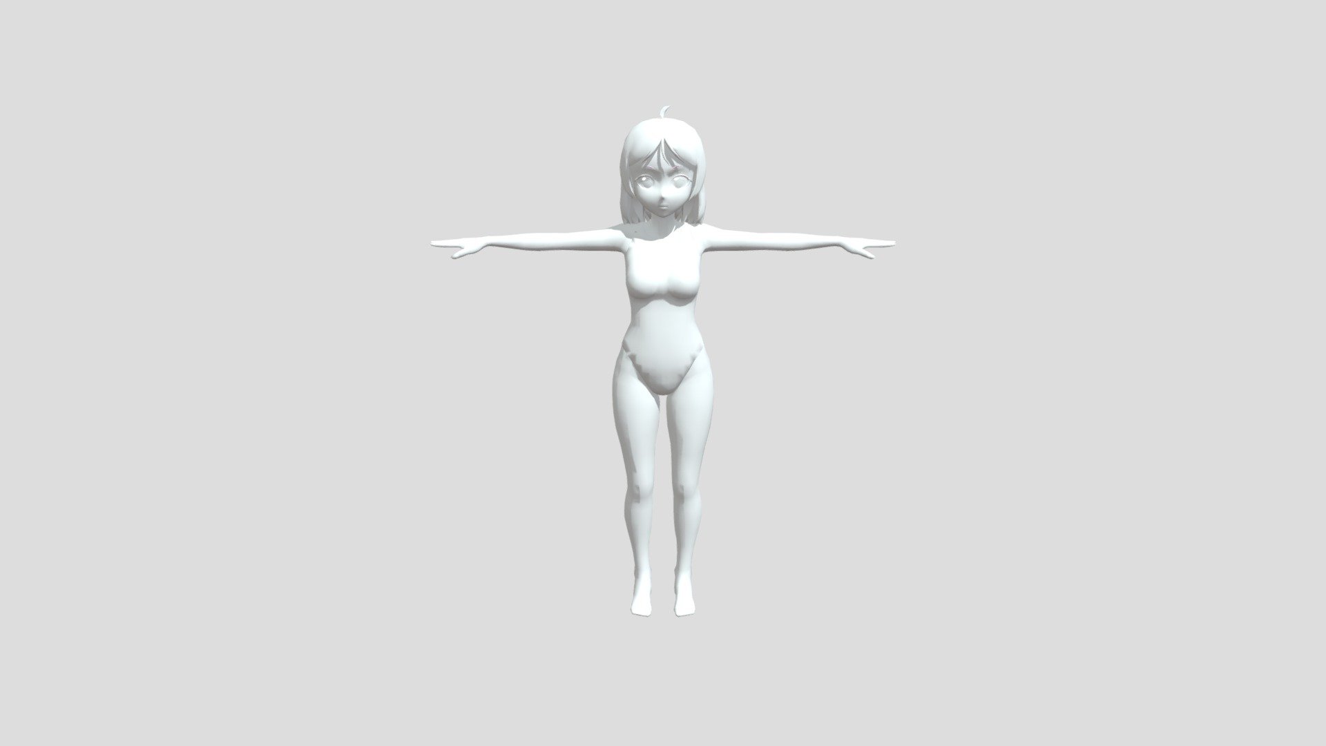 anime cute girl in a bathing suit