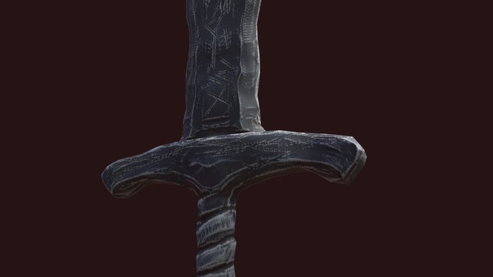 Stone Sword 3D Model