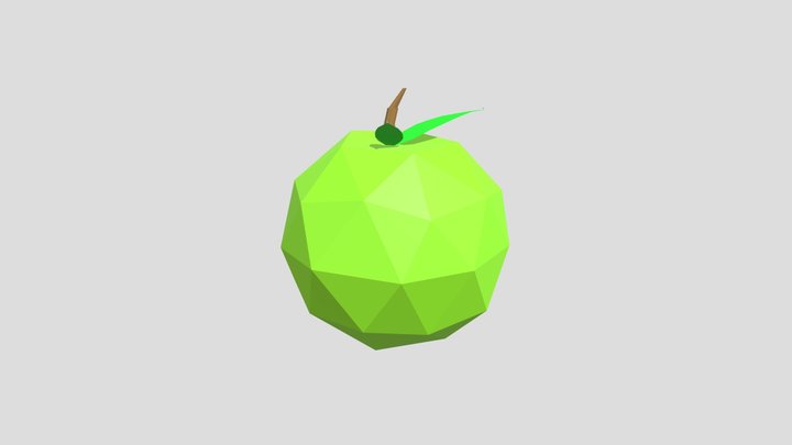 Green Apple 3D Model
