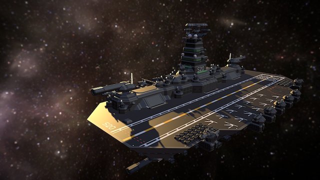 NDS - Avalon Class Light Drone Carrier V1G2 3D Model
