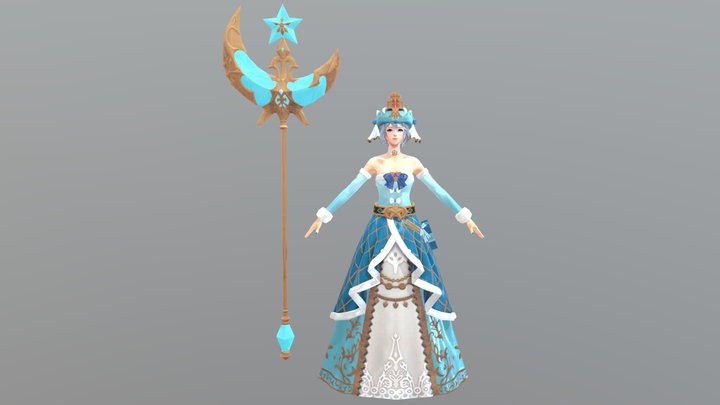 Beautiful Female Magician