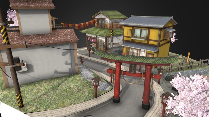 kyoto cityscene 3D Model