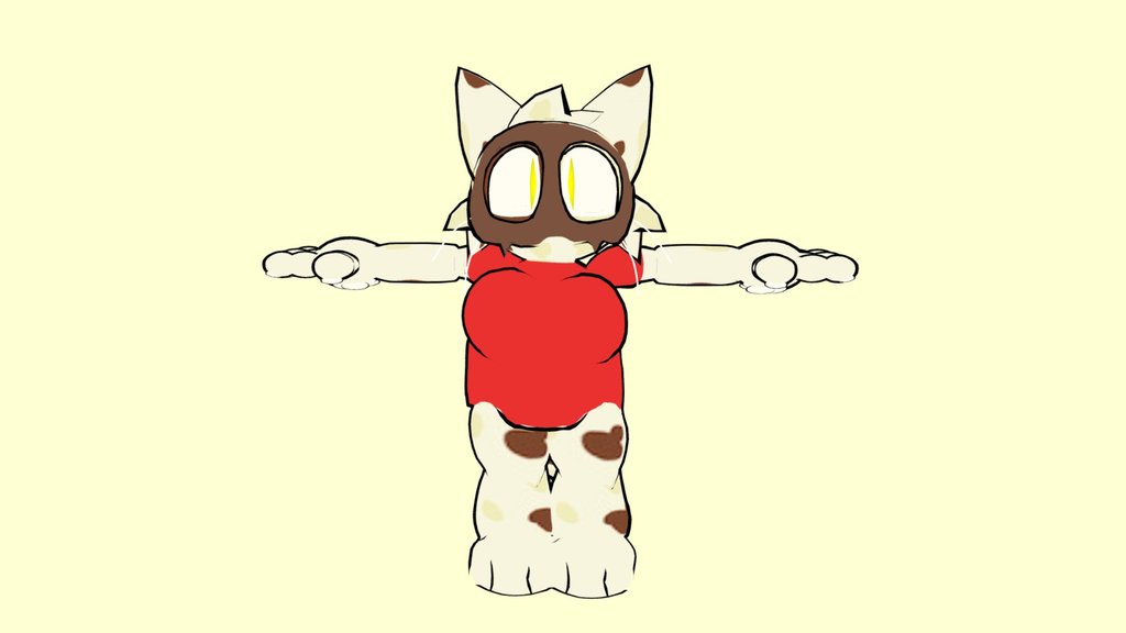 Oreochip in red T-shirt