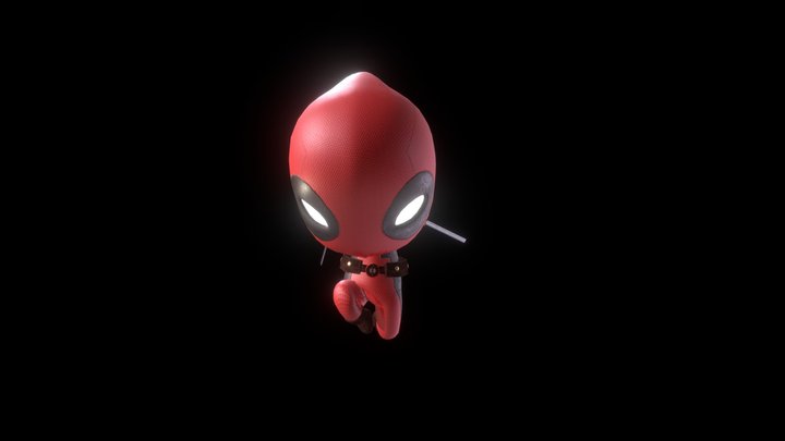 Chibi Deadpool 3D Model