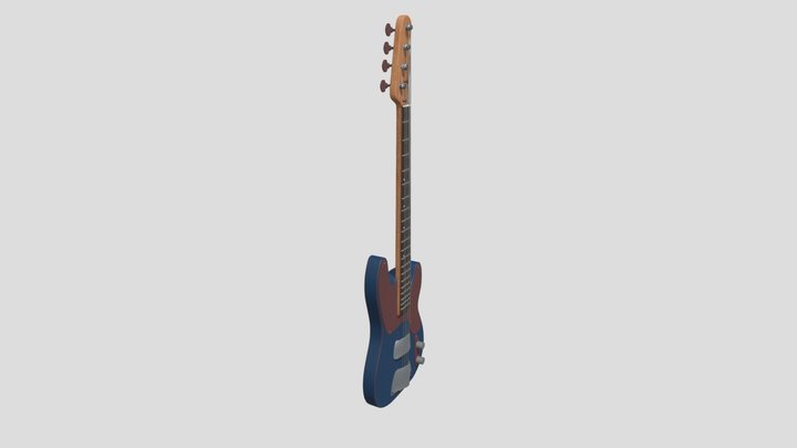 Bass guitar 3D Model