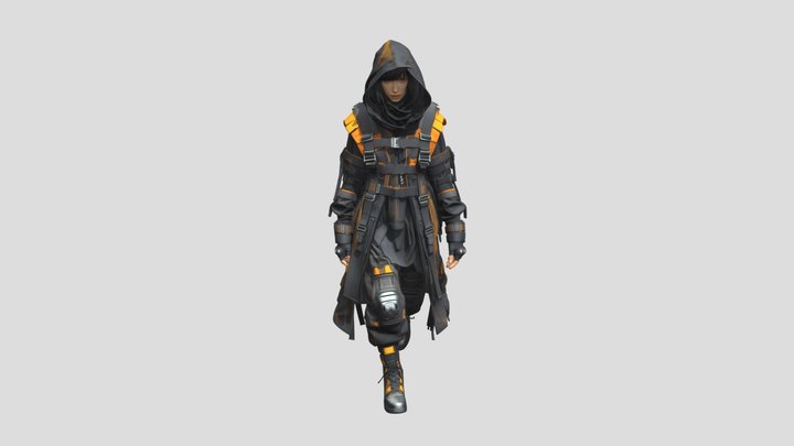 Desert Rogue Assassin 3D Model