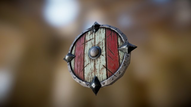 Viking Shield 3D Model