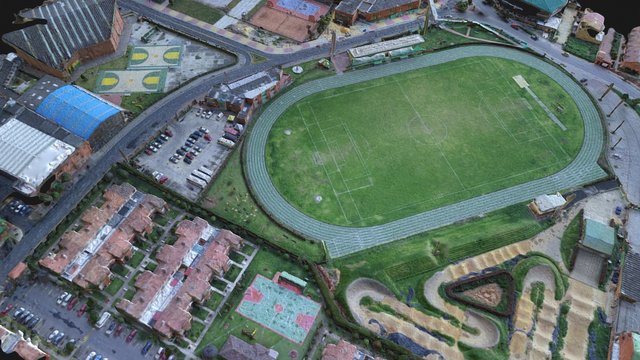 Villa Olimpica Chia Simplified 3d Mesh 3D Model