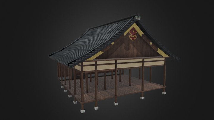 japenes old house(temple) 3D Model