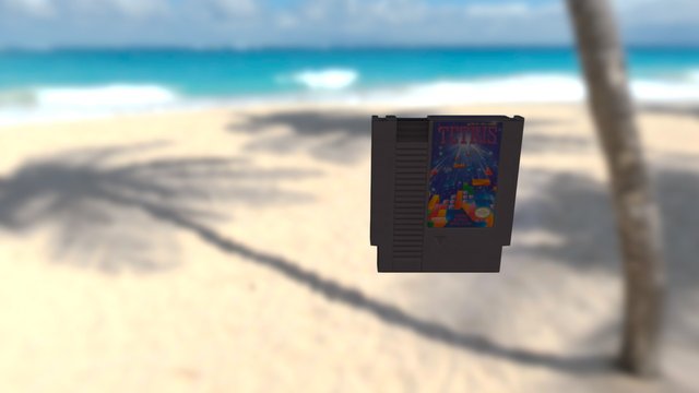 Tetris NES Cartridge 3D Model