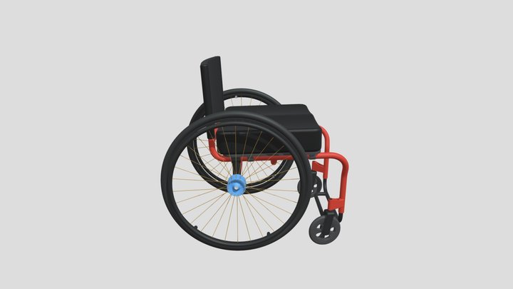 Wheelchair 3D Model