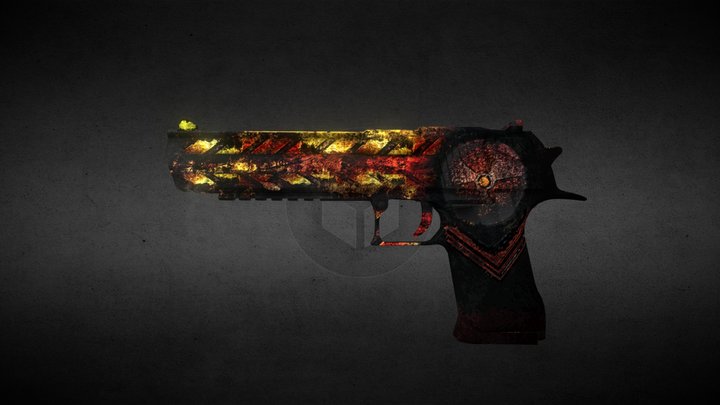 Desert Eagle | Reactive (R) Skins CS:GO 3D Model