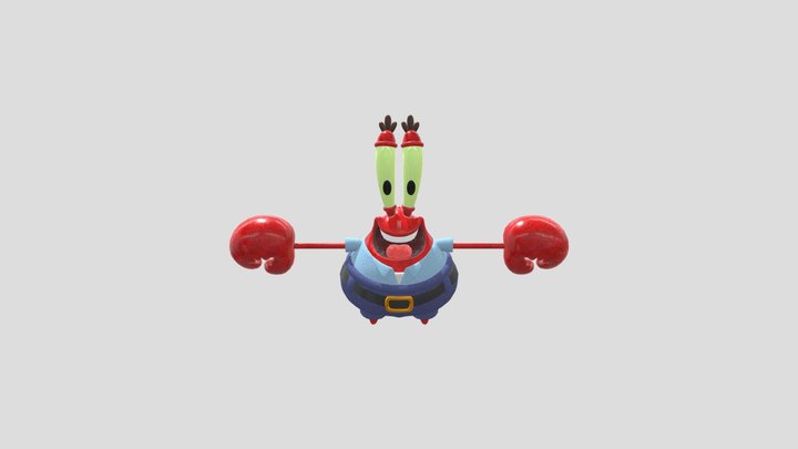 Mr Krabs 3D Model