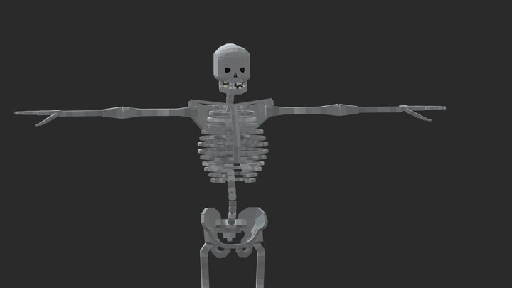 Minecraft Skeleton Boss 3D Model