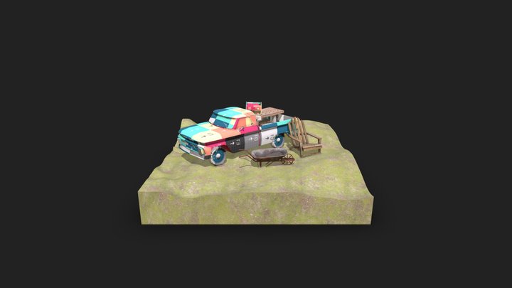 Forest Loner - Unwrap 2 More Detailed Props 3D Model