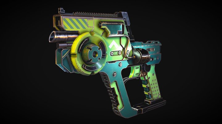 sci-fi pistol 3D Model