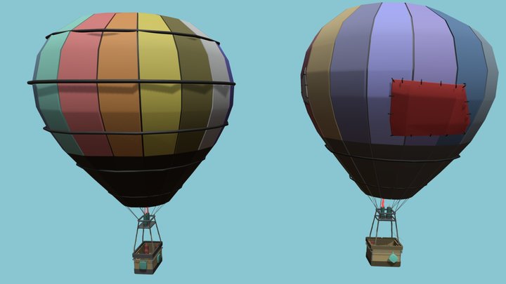 Ballon Air New and Old 3D Model