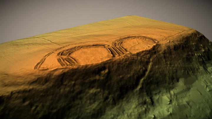 Bewick Hill Camp, Northumberland (UK) – Modello 3D gratuito STL