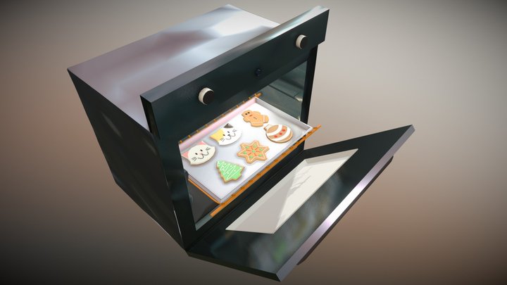 Horno Navideño 3D Model