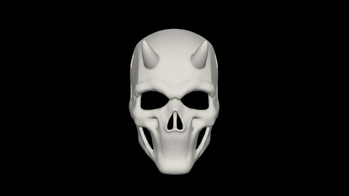 Mouthless Skull Mask 3D print model 3D Model
