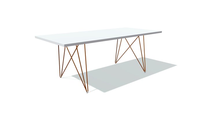 Tavolo XZ3 Table Rectangular By Magis 3D Model
