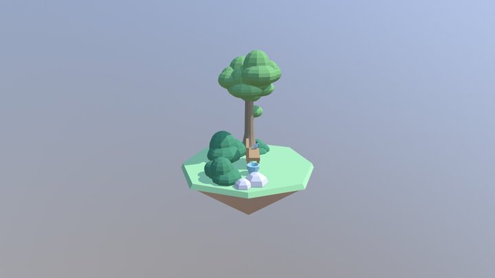 Park scene 3D Model