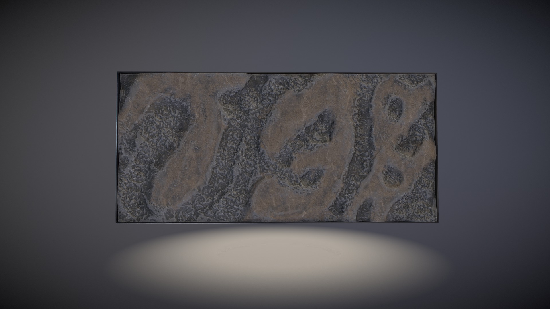 3D model SALE Art Installation - This is a 3D model of the SALE Art Installation. The 3D model is about a stone with a face on it.